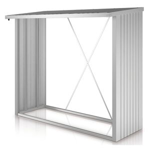 Woodstock brændelager 230 cm sølv