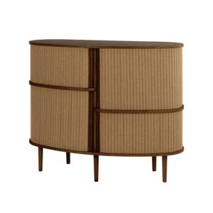 Audacious Highboard Skab Mørk Eg/Sugar Brown