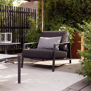 Lyra lænestol Sort / Teddy black