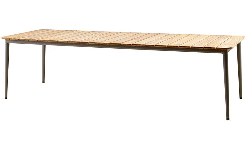 Cane-Line Core Spisebord 100X274 cm Teak Taupe
