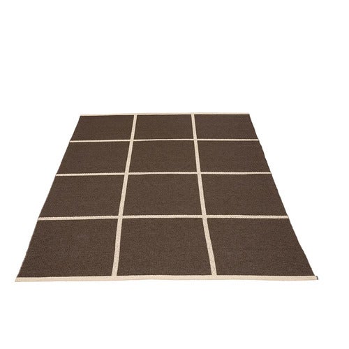 Vævet Tæppe Criss Dark Brown 180x260 cm