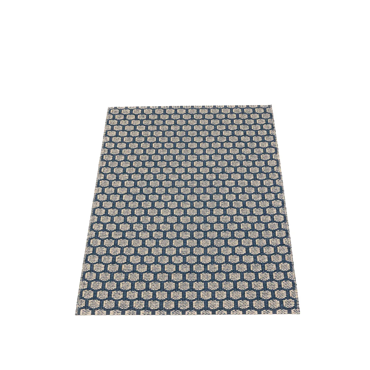Vendbar Plastmåtte MIMI Ocean Blue/Cream 70x300 cm