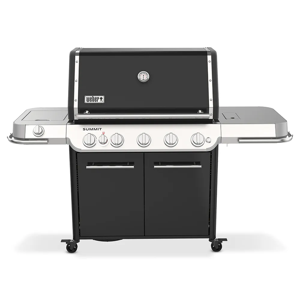 Weber, Summit E gasgrill Sort