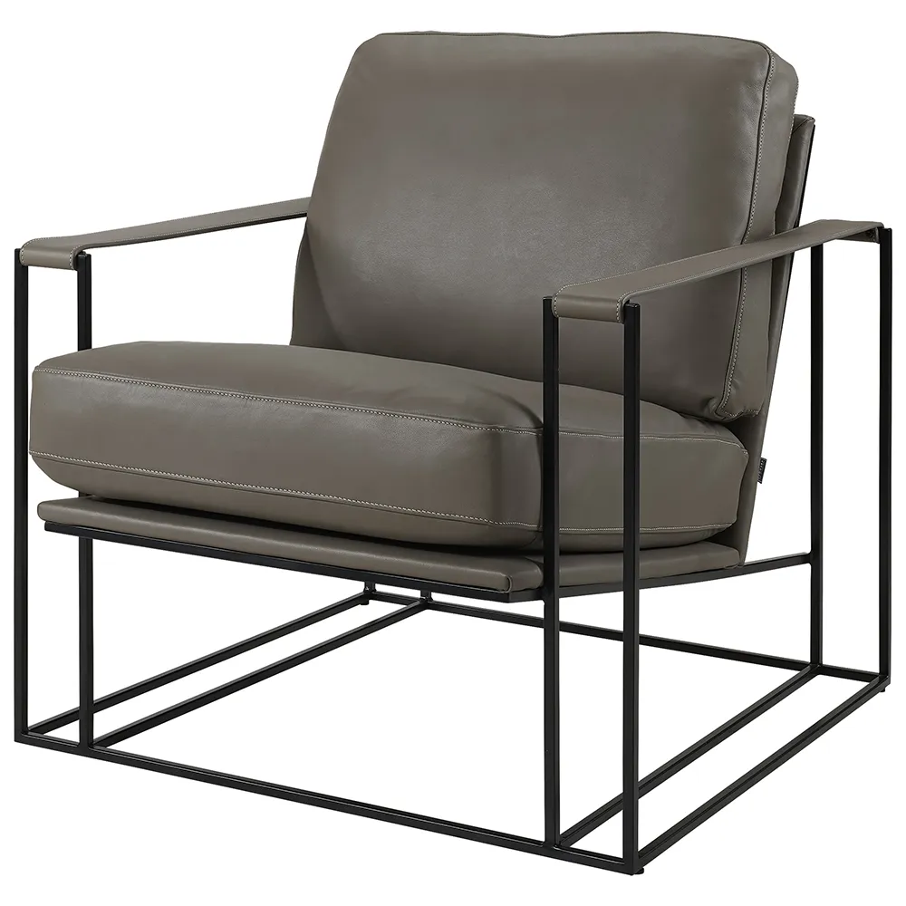 Artwood, BELLAGIO læderlænestol - Soft Taupe