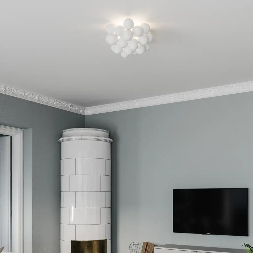 Gross plafond Ø30 cm Hvid