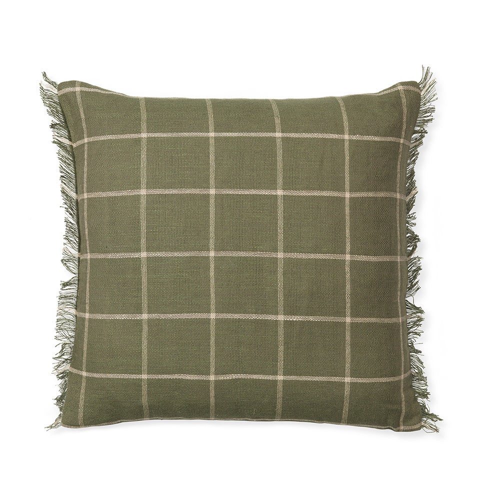 Calm Pudebetræk 50x50- Olive/Off-white