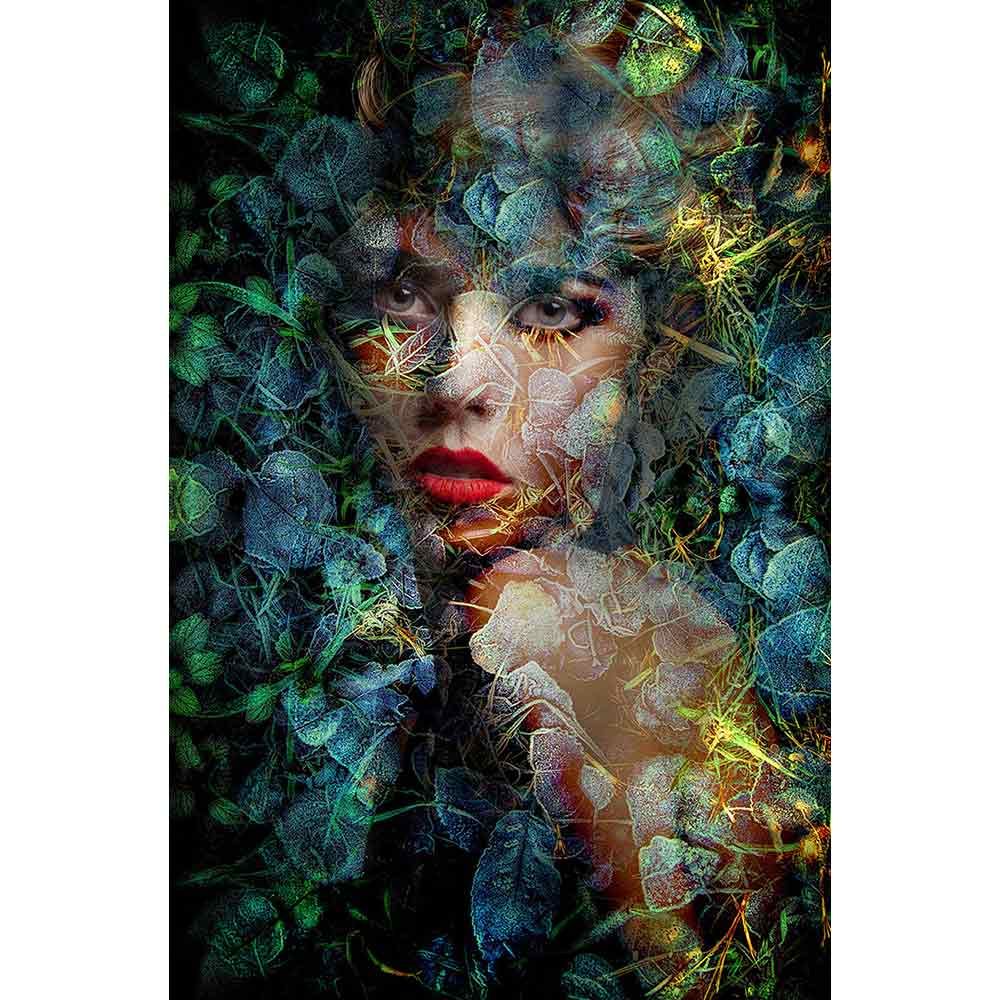 Artwood, Vægdekoration Blue Autumn 100x150 cm Artwood