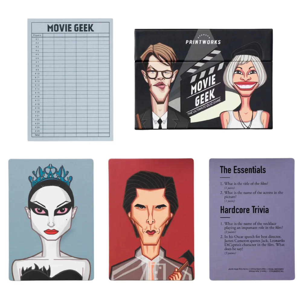 Printworks, Trivia Game - Movie geek