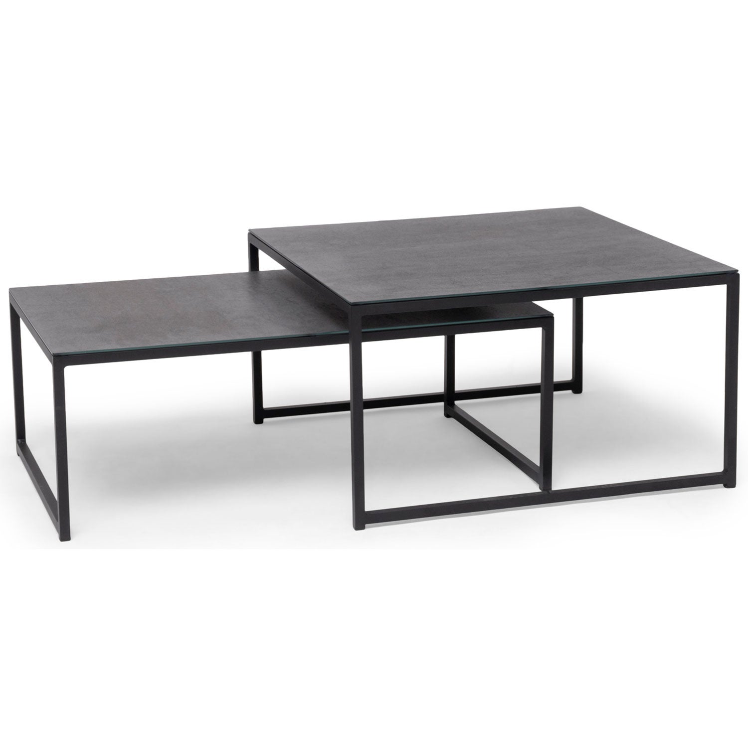 Hillerstorp, Jet set sofabord 2-pakning aluminium