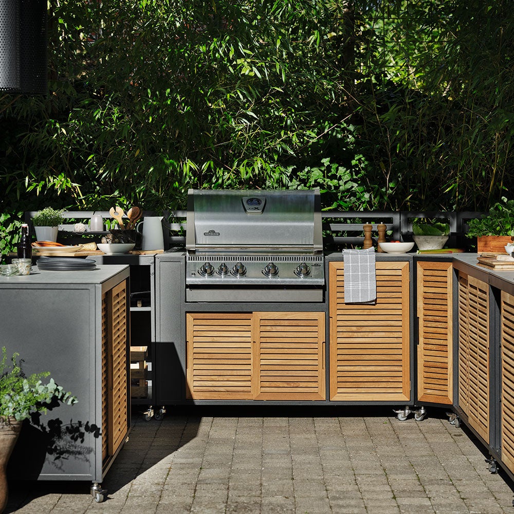 Fornax Køkkendel Vask/Hane Sort/Grå Brafab
​