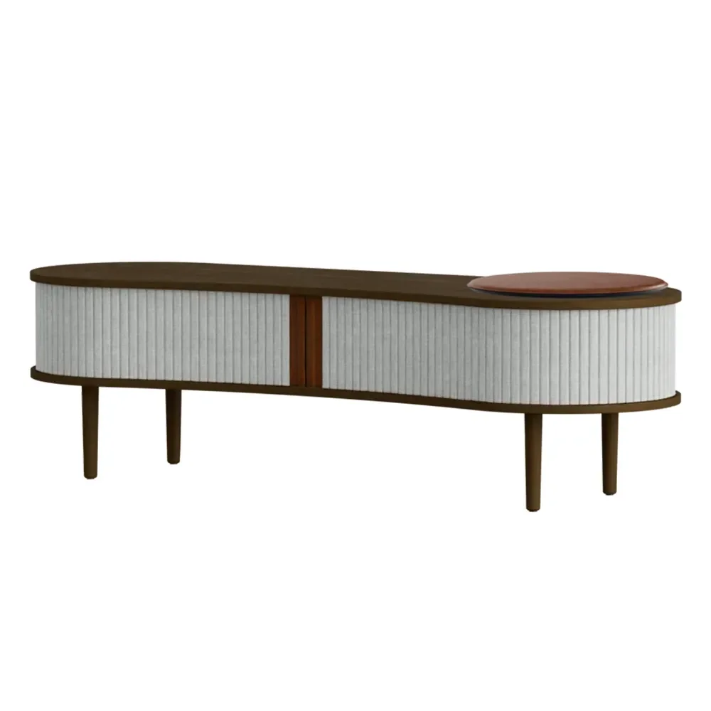 Audacious TV-bord Mørk Eg/Sterling