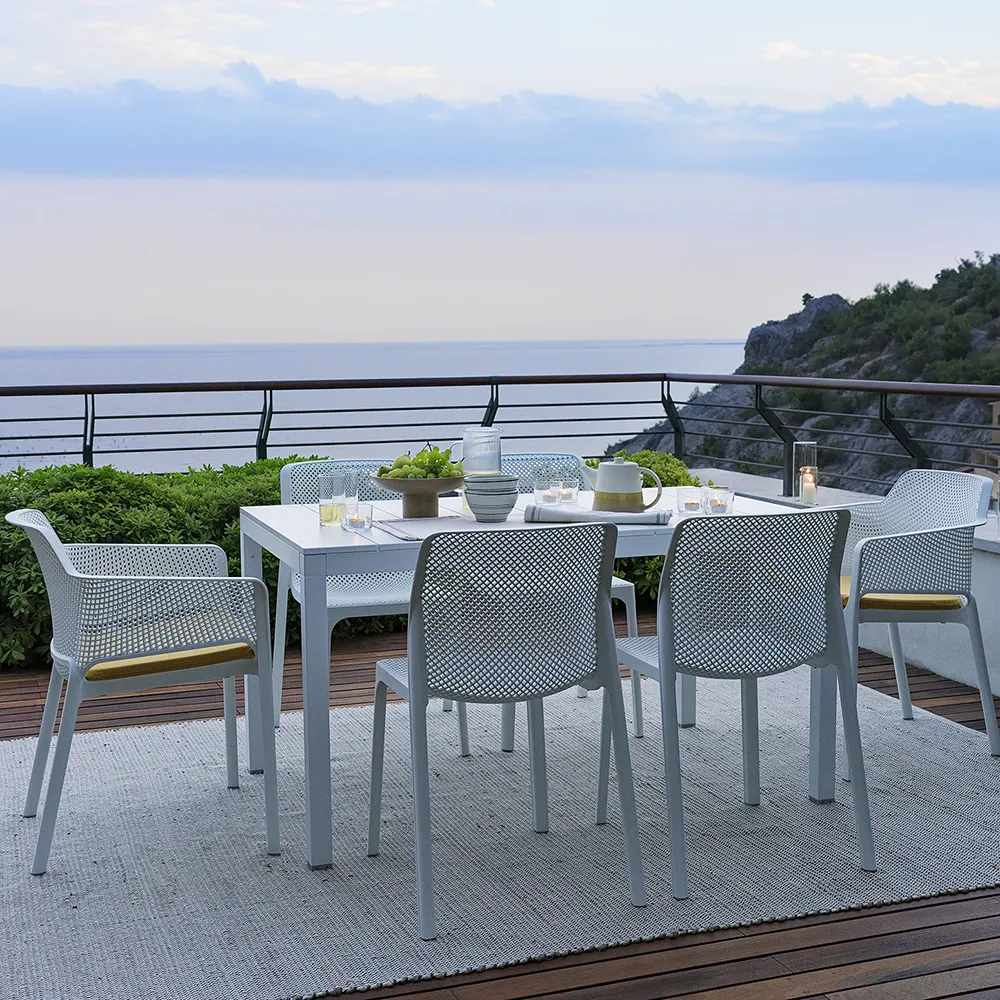 Rio Alu Spisebord  210/280x100 cm White