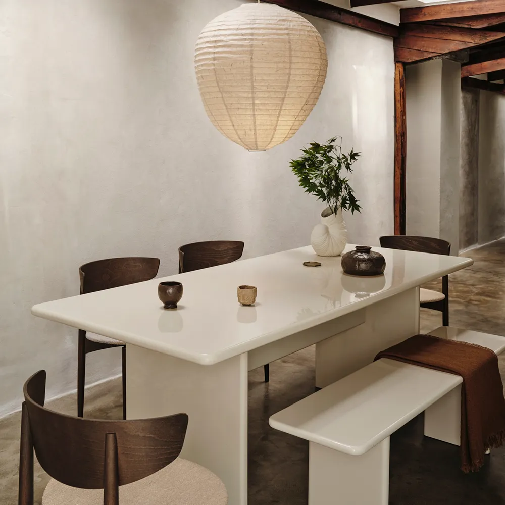 Rink Spisebord 200x90 cm - Eggshell