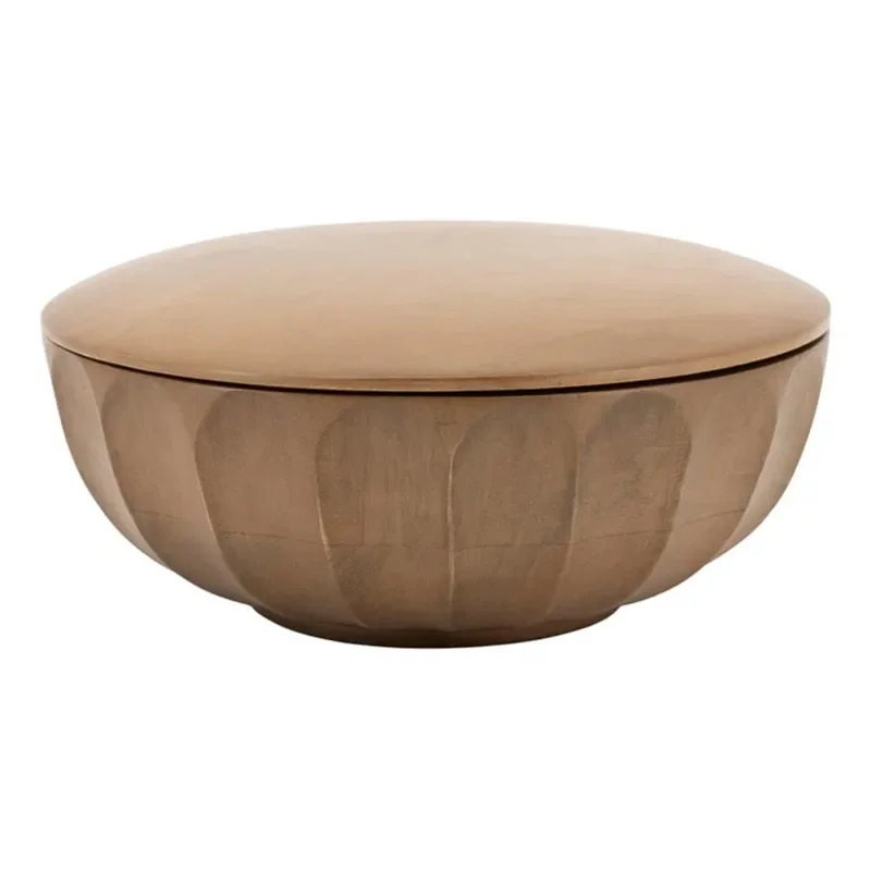 Storage bowl Yori large 19x19x9 cm Mangotræ Brun