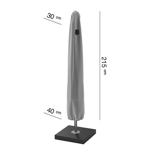 Parasolbetræk 215x30/40 cm grå