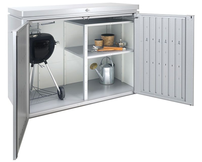 Highboard opbevaringskasse 160 cm grå