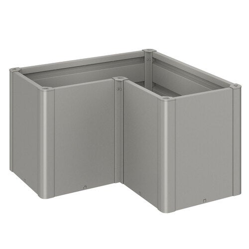 Belvedere plantebed midi størrelse l100 metallisk kvartsgrå