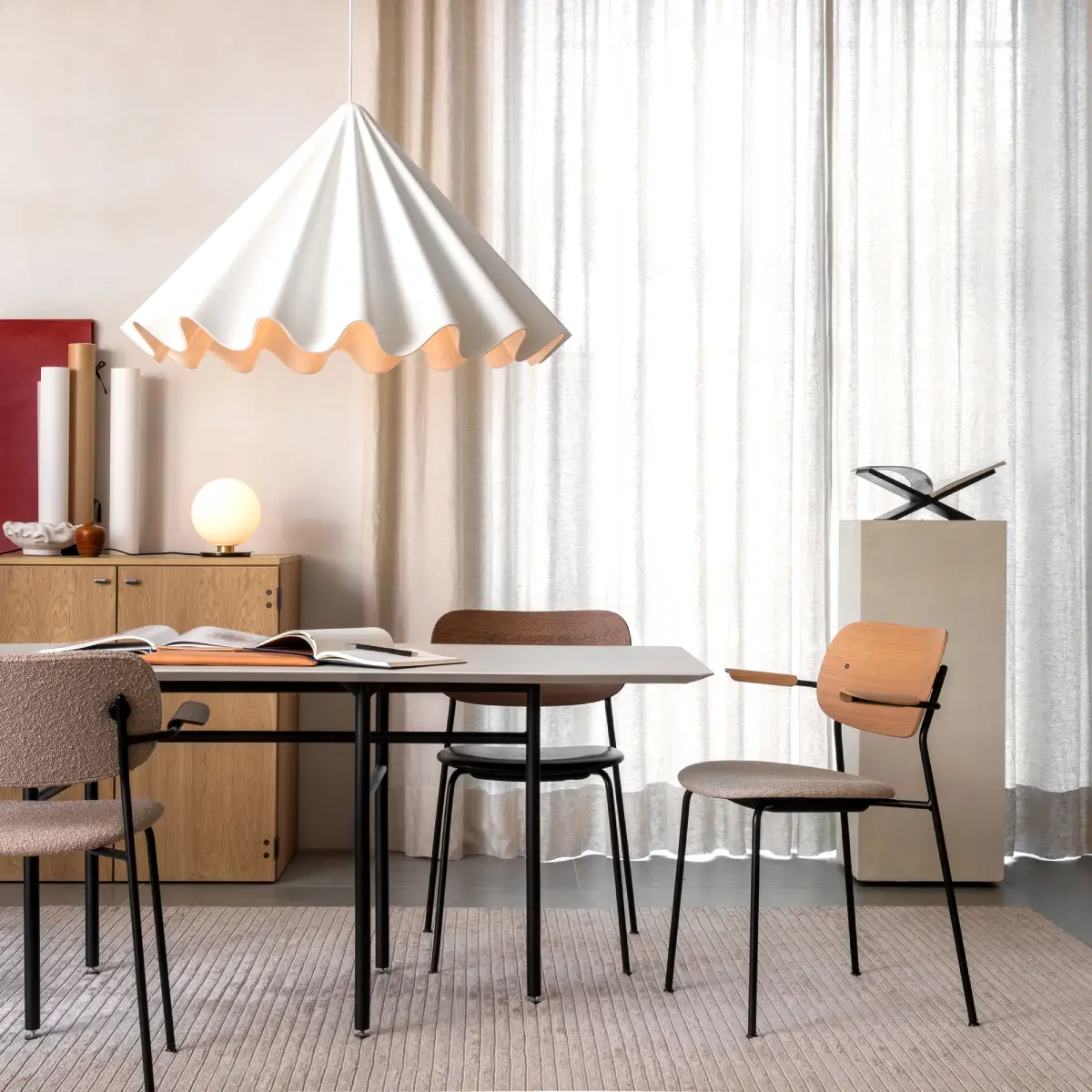 Dancing Loftlampe Offwhite Ø95 cm