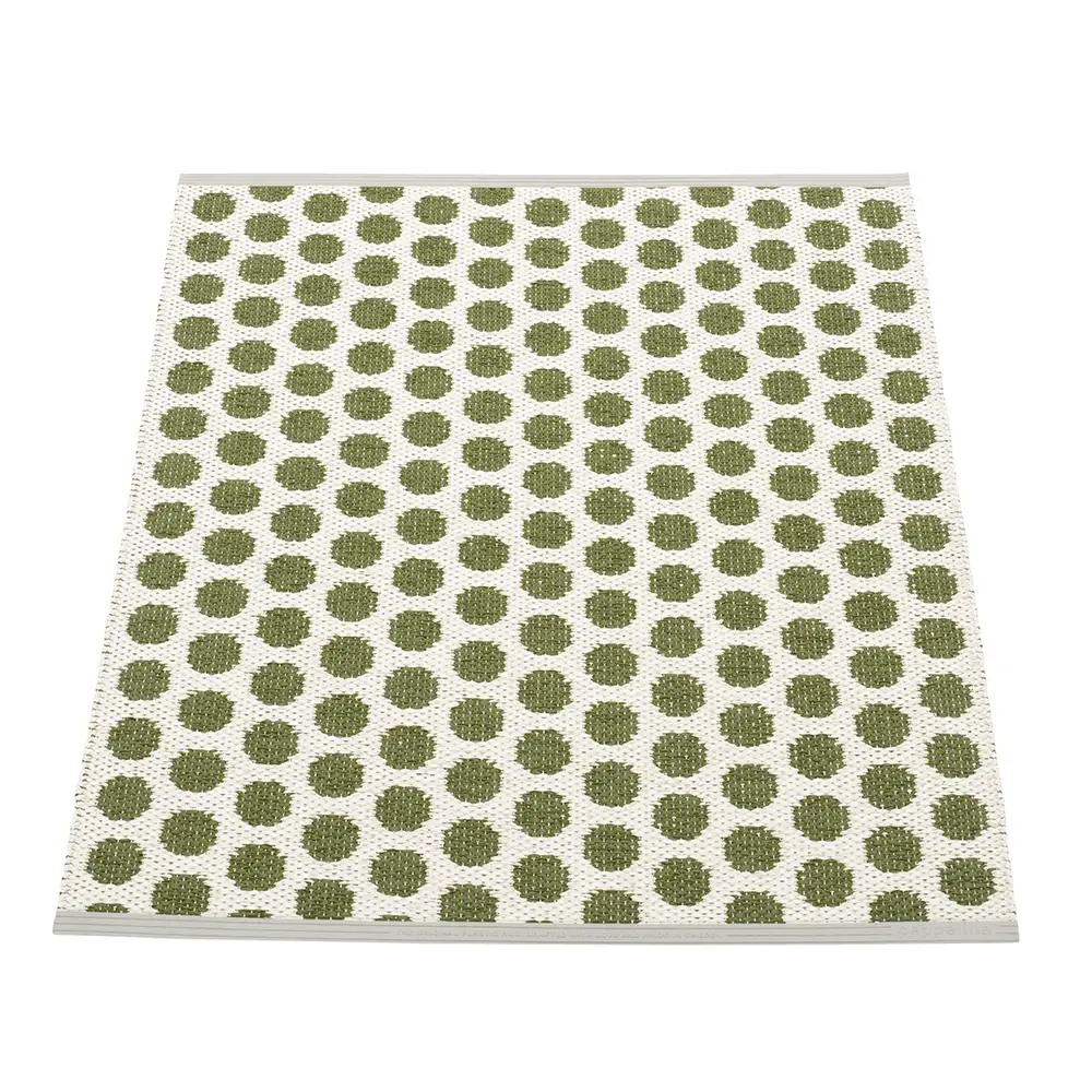 Pappelina, Noa tæppe 70x90 cm Dark Olive/Vanilla