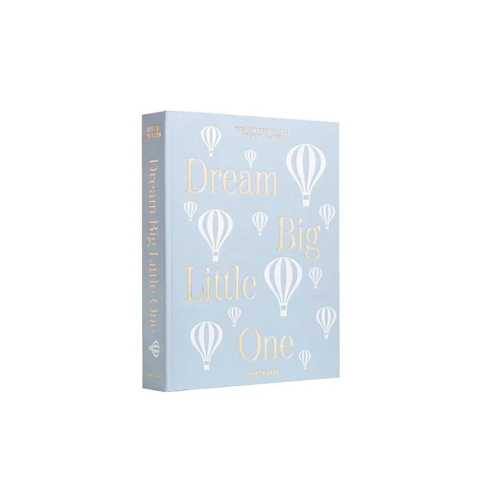 Baby Photo Album Dream Big Little One Light Blue