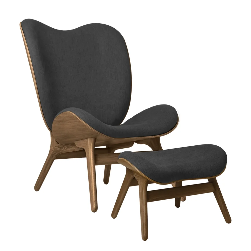 A Conversation Piece Ottoman Ottoman Solid Oak,Polyester,Plywood Shado