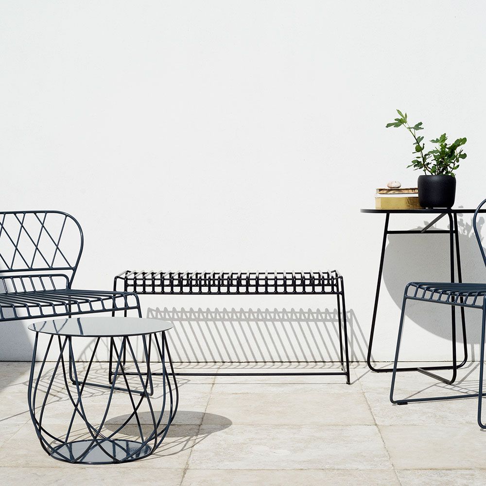 Resö Bænk 100 cm grå 