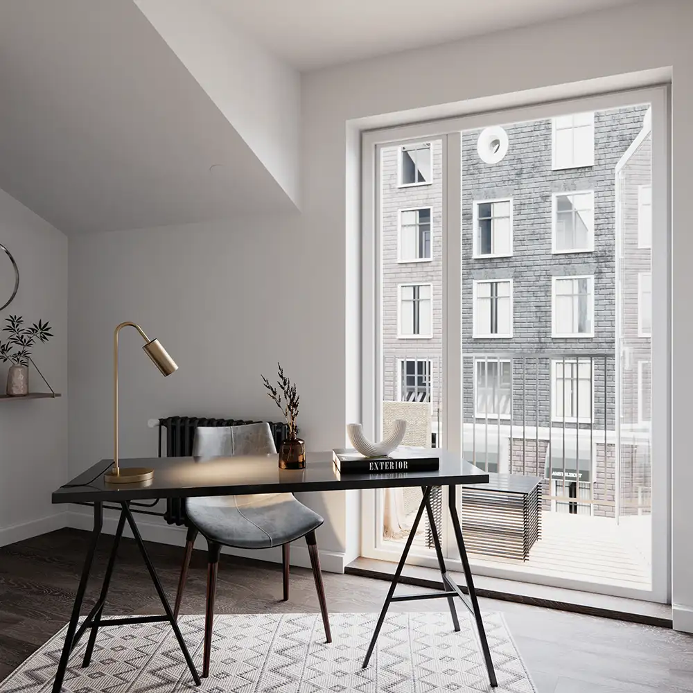 Curve Bordlampa Guld