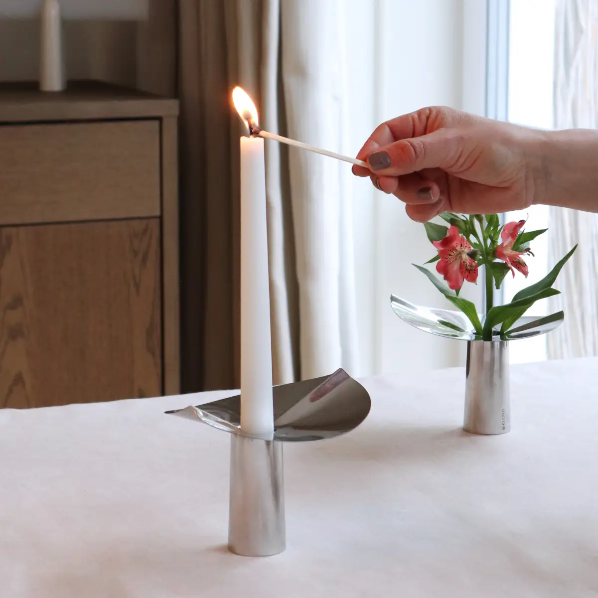 Löv Mini Ø12xH10 cm Rustfrit stål Klong