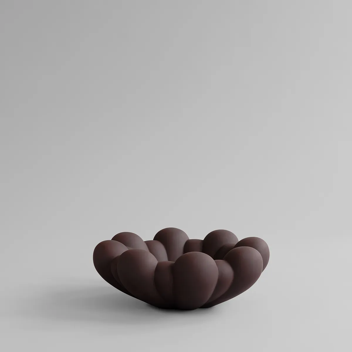 Håndlavet Dekorationsskål Bloom Chocolate Brown Ø 44 cm