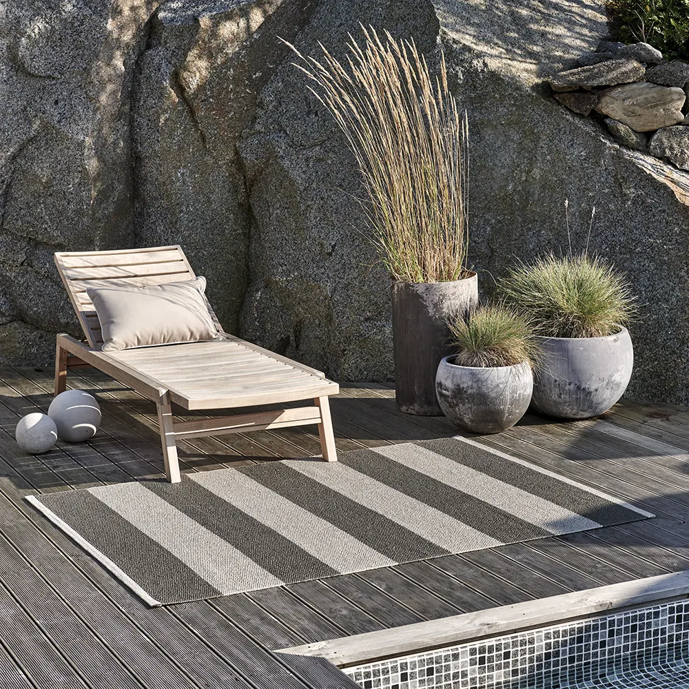 Bob taeppe Charcoal/Linen 140 x 180 cm