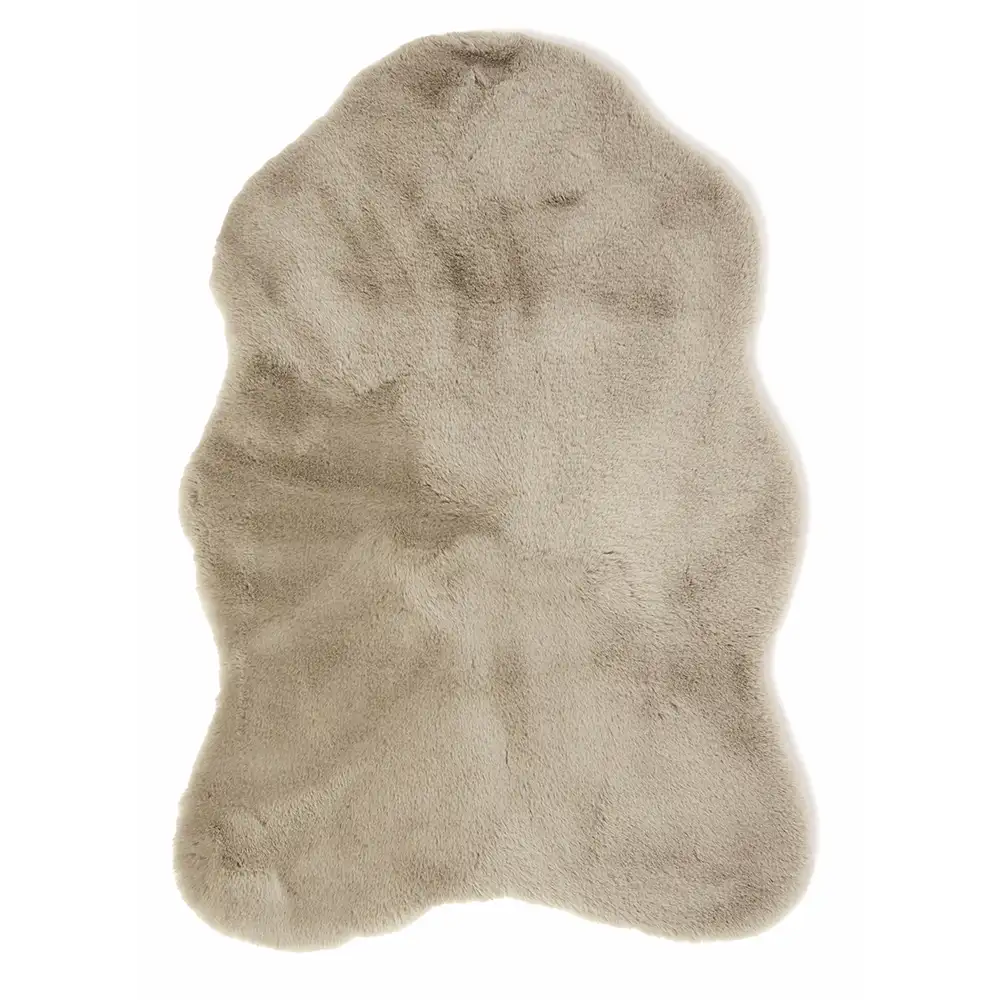 Skinnwille Fluffy Tæppe Taupe