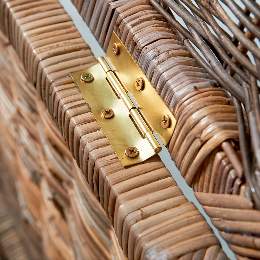  Rustik rattan kiste 90x40 cm