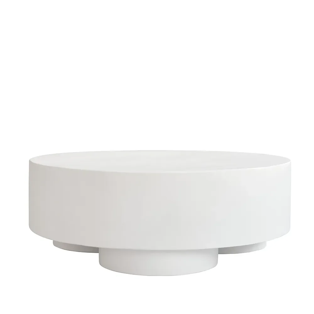 Big Foot sofabord, stort - benhvidt