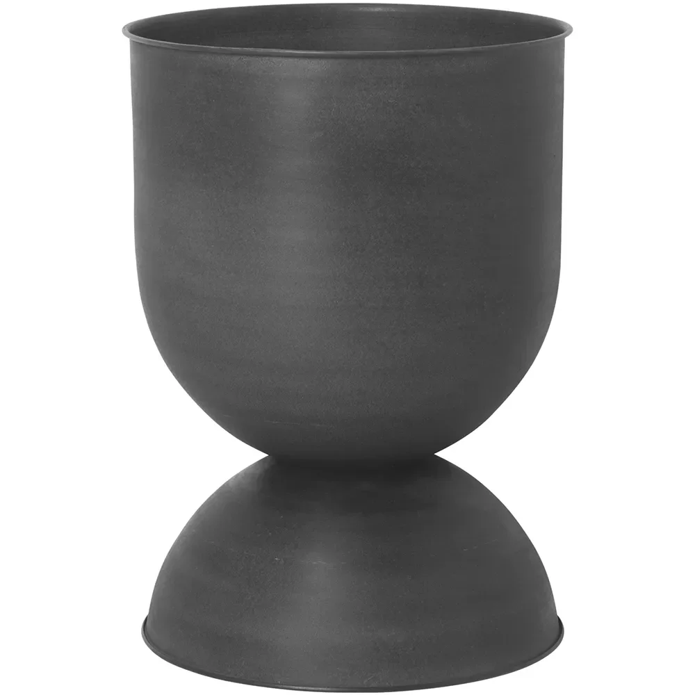 Ferm Living Hourglass krukke medium Ø40 cm Sort-mørkegrå