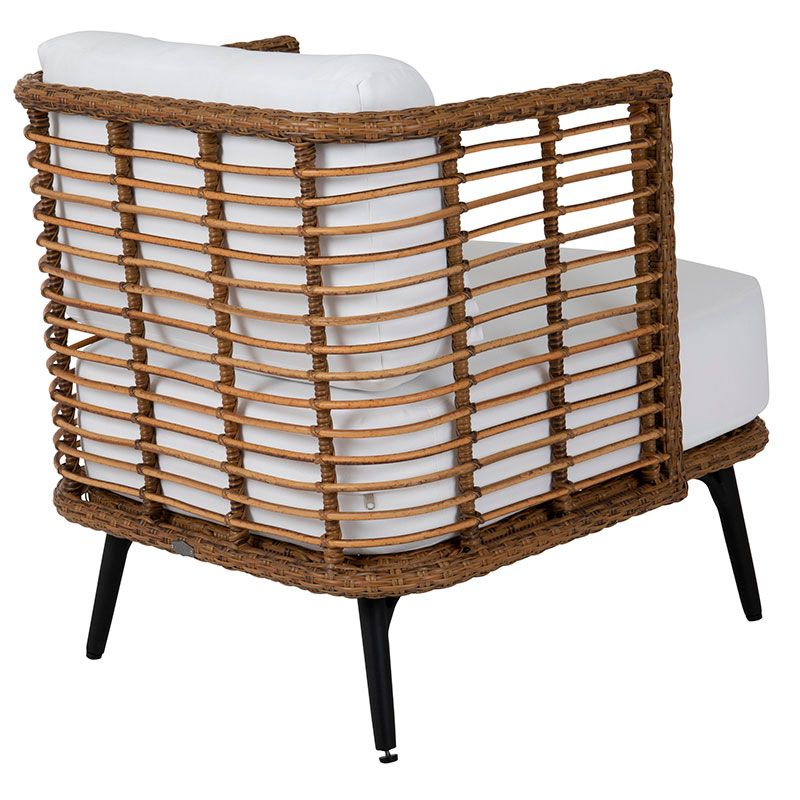 Covelo Lænestol Natur/Hvid Brafab