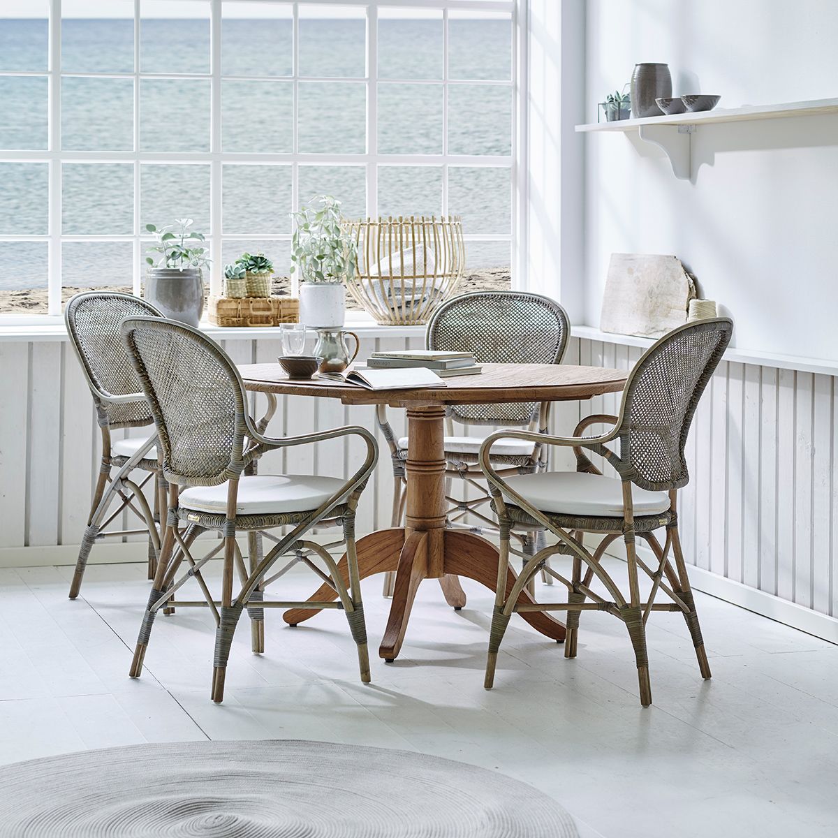 Rossini rattanstol Taupe