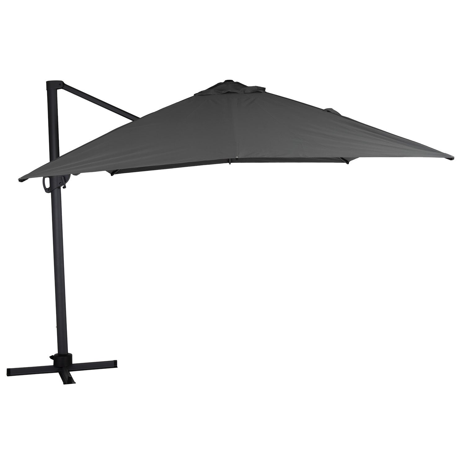 Varallo Frithængende Parasol 300x400 cm Antracit/Grå Brafab