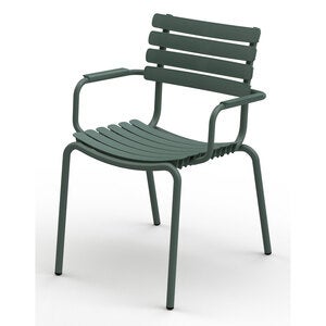 Reclips stol grøn/grøn aluminium