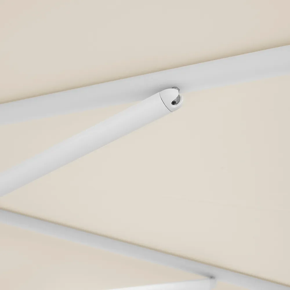 Twist 270 cm parasol matt white Kat.4 436 Wine