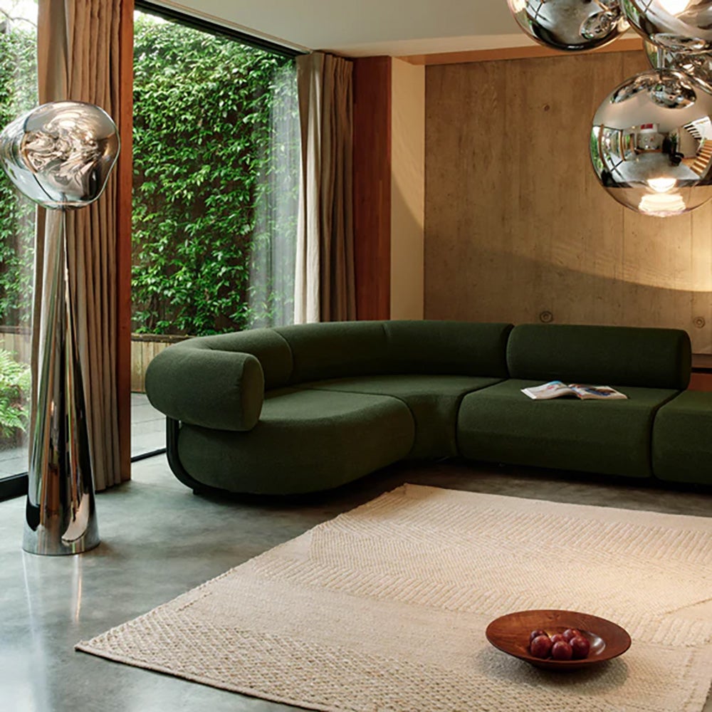 Knotty gulvtæppe hvidt 170 x 240 cm