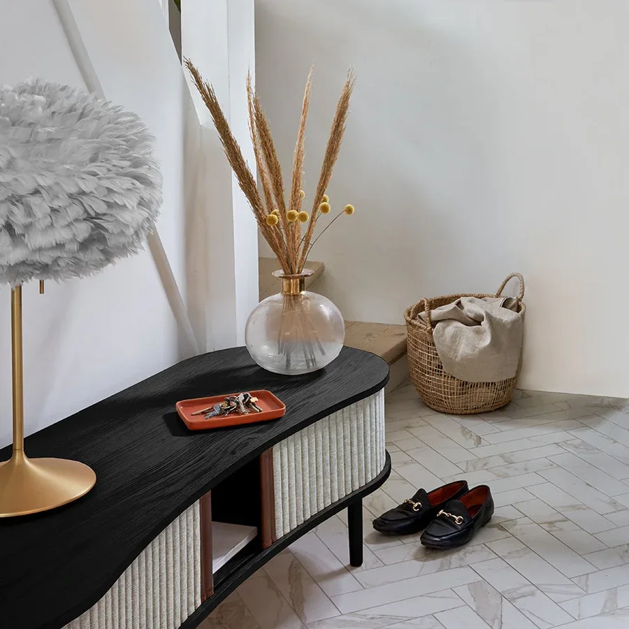 Audacious TV-bord Sort Eg/Sterling