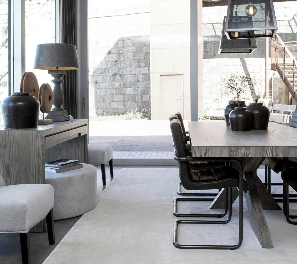 Hunter Spisebord 130 cm Antikgrå Artwood