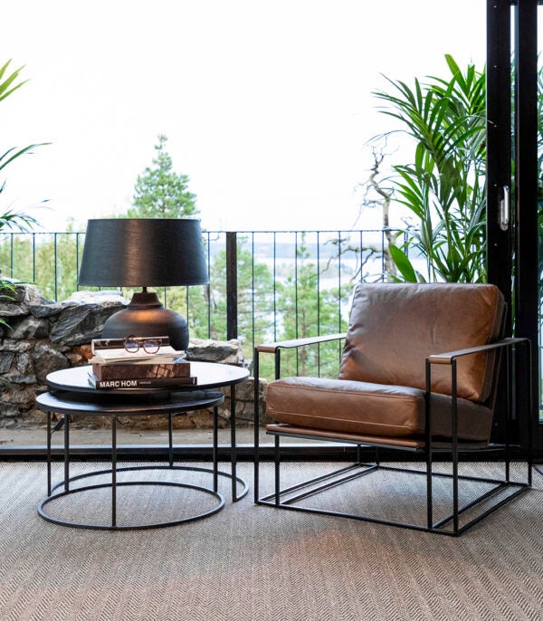 Bellagio Lænestol Chocolate Brown Artwood