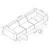 Willard sofa 4-personers stof Brenda beige