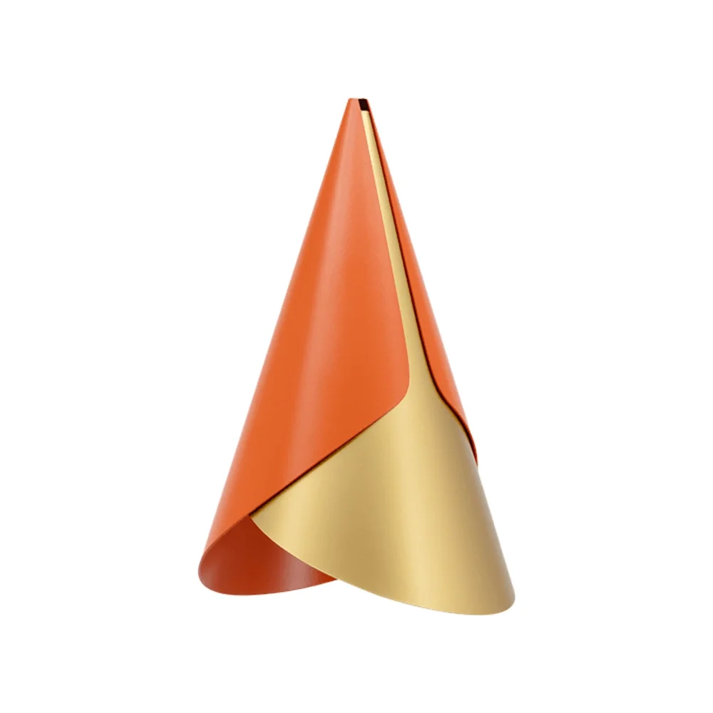 Cornet Lampeskærm Nuance Orange/Brass