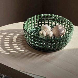 Ceramic Centrepiece - Emerald Green