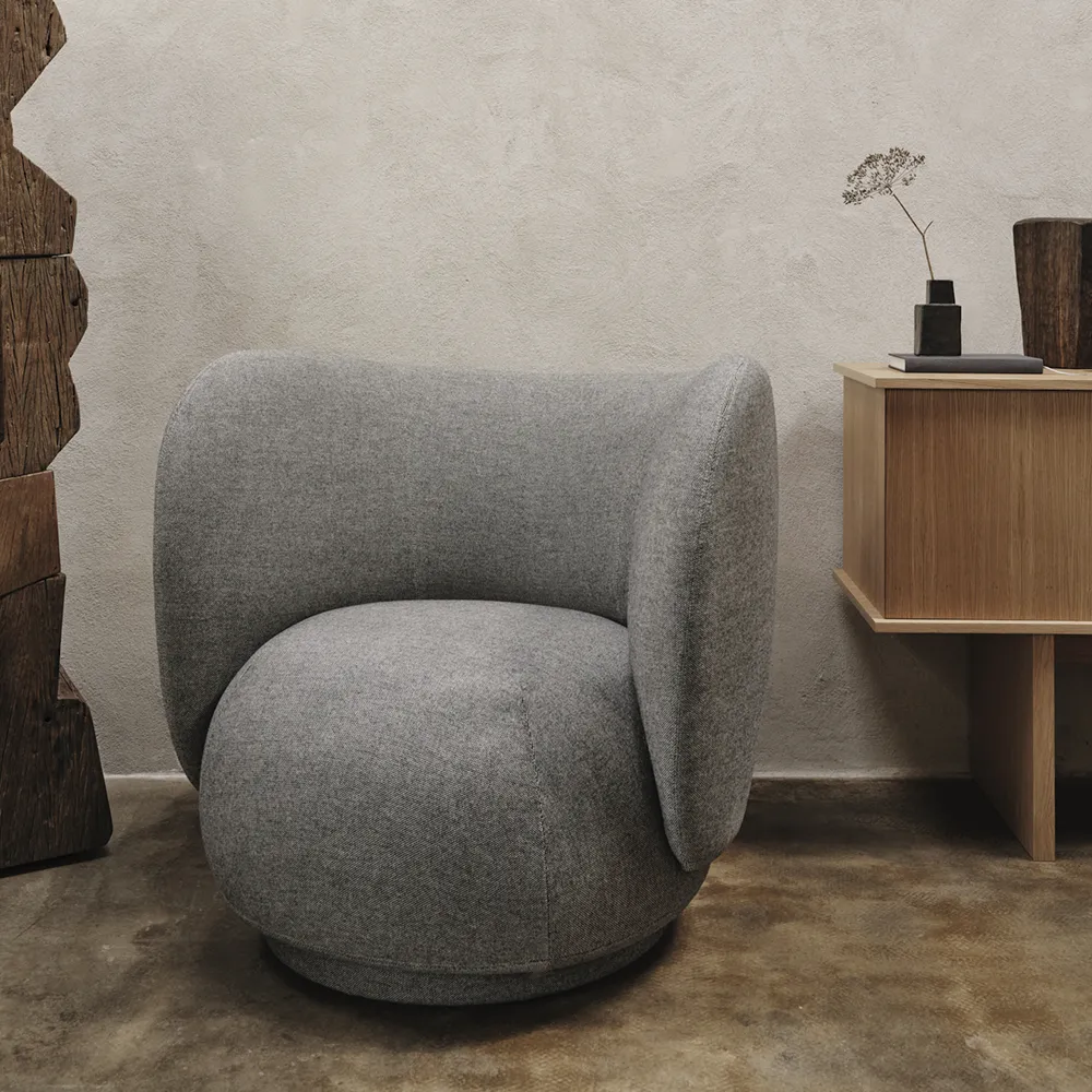 Rico Lounge lænestol Main Line Flax - Navy