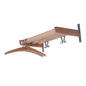 Meja hattehylde 59 cm Hvidolieret eg
