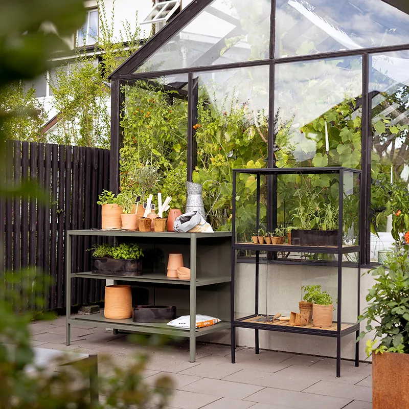 Grower Greens planteskab   høj  svart