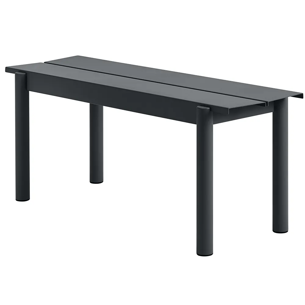 Muuto, Linear Steel Bænk 110x34 cm Anthracite Black